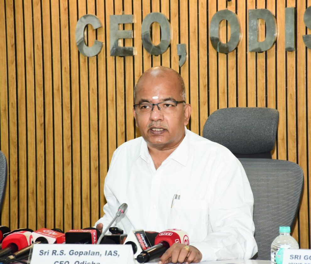 94.61% ଭୋଟର ତାଲିକା 2002 ସହିତ ମେଳାଯାଇଛି: ଆର୍ଏସ୍ ଗୋପାଲନ