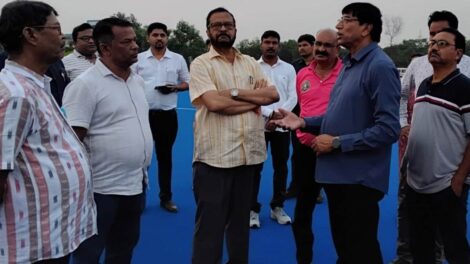ପୁଜାରୀ ହକି ଷ୍ଟେଡିୟମ୍ ଦର୍ଶନ କରନ୍ତି