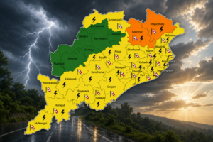 ଓଡିଶା ପାଇଁ ବଜ୍ରପात ଚେତାବନୀ; ତାପତାପ ଆସିବା ସମ୍ଭାବନା