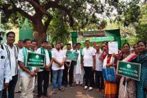 ମୟୁରଭଞ୍ଜ BJD ଇନ୍ଧନ ମୂଲ୍ୟ ବୃଦ୍ଧିର ବିରୋଧରେ ପ୍ରତିବାଦ