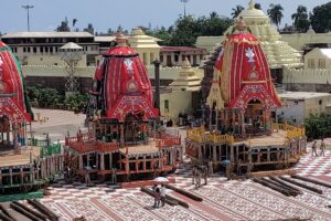 ପୁରୀ ରଥ ଯାତ୍ରାର ଚକ୍ର ରାଷ୍ଟ୍ରପତି ଭବନରେ ସ୍ଥାପନା
