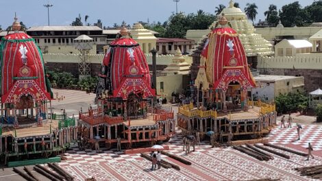 ପୁରୀ ରଥ ଯାତ୍ରାର ଚକ୍ର ରାଷ୍ଟ୍ରପତି ଭବନରେ ସ୍ଥାପନା