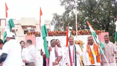 ଧର୍ମେନ୍ଦ୍ର ପ୍ରଧାନ ସମ୍ବଲପୁରରେ 'ହର ଘର ତିରଙ୍ଗା' ଯାତ୍ରାରେ ସାମିଲ